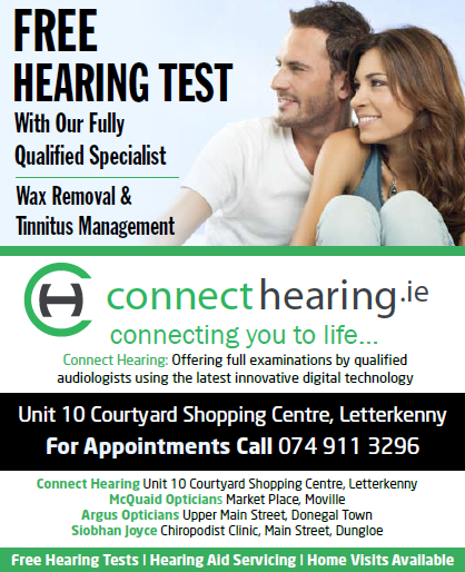 Free hearing test and tinnitus consultations in Donegal
