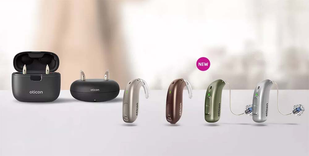 Oticon Real Hearing Aids with Chargers